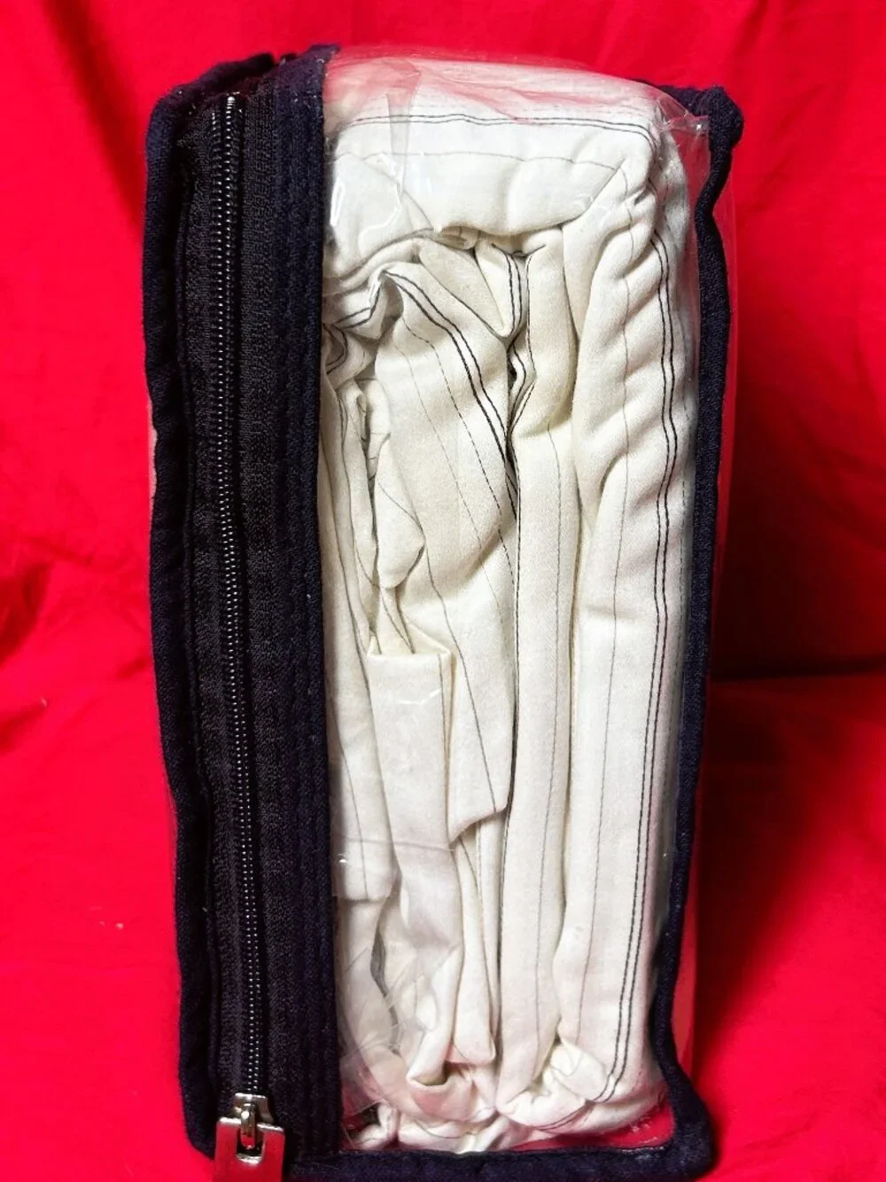 new Vintage Nautica King Cotton Sateen Deep Fitted Sheet Set~Brown tan pinstripe